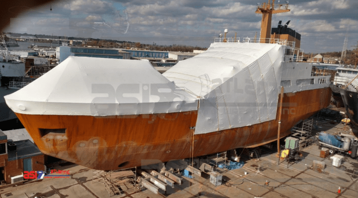 Shrink wrapping USCG Containments