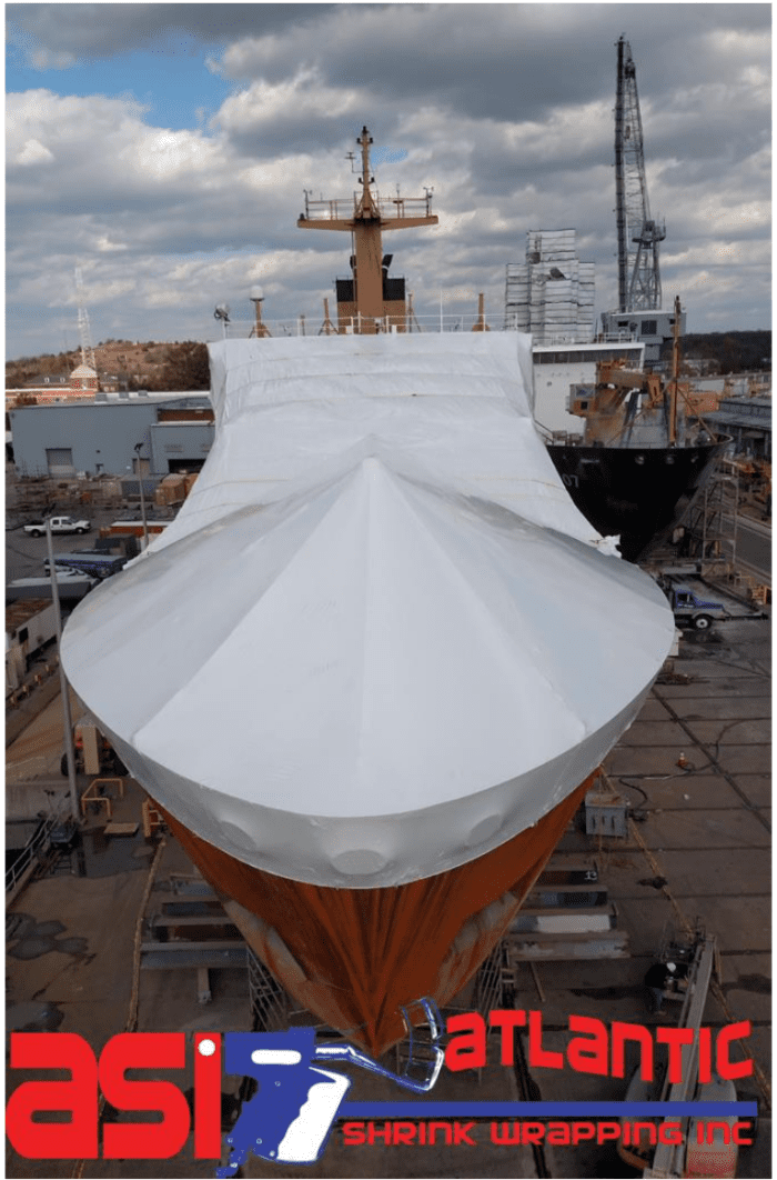 Shrink wrapping USCG Containments