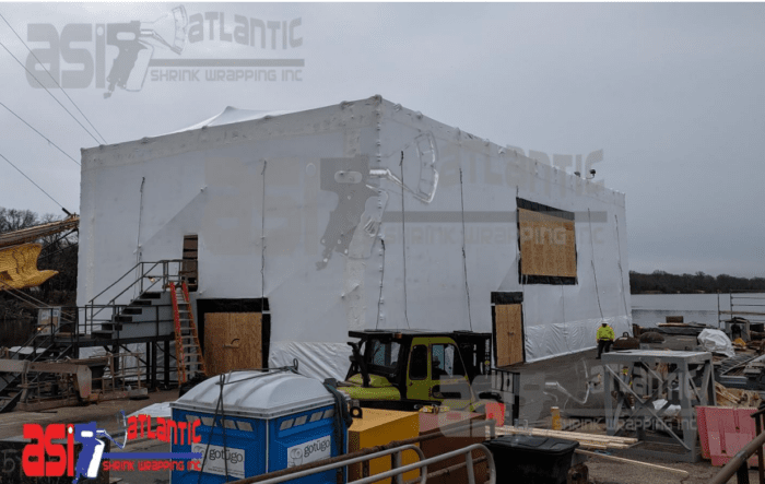 Shrink wrapping USCG Containments
