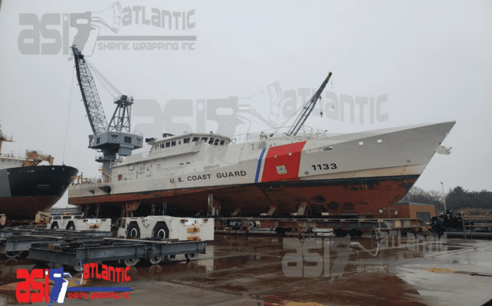 Shrink wrapping USCG Containments