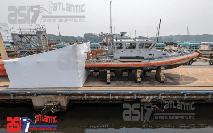 Shrink wrapping USCG Containments